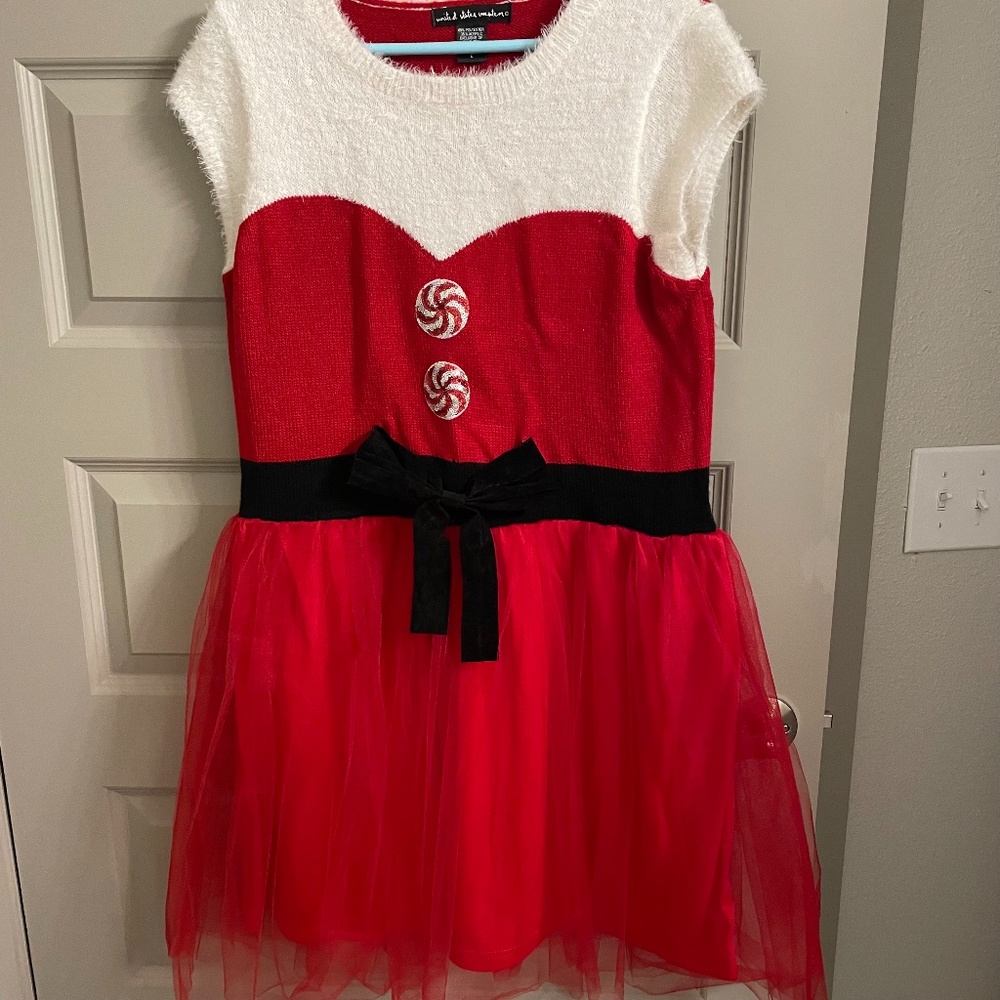 Christmas Santa Tulle Dress - Size Large
